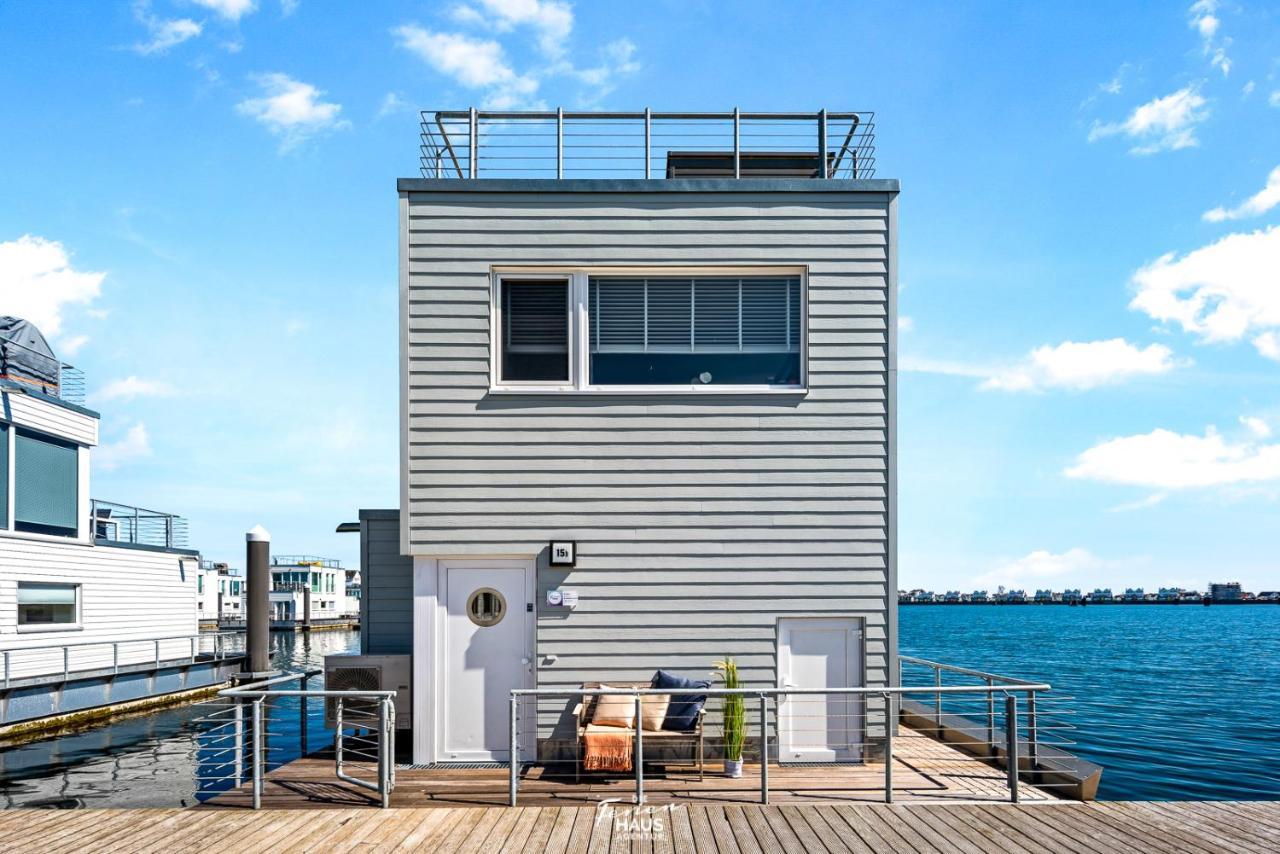 Вилла Schwimmendes Haus Aloha Ольпениц Экстерьер фото