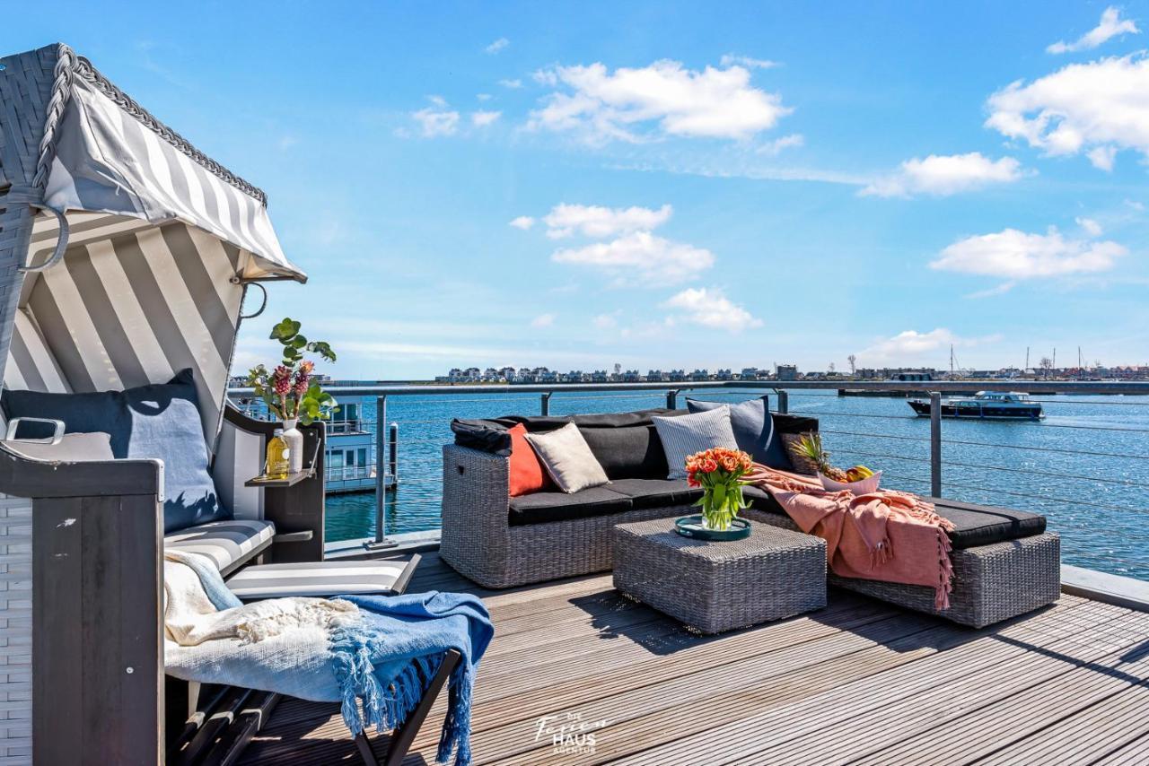Вилла Schwimmendes Haus Aloha Ольпениц Экстерьер фото