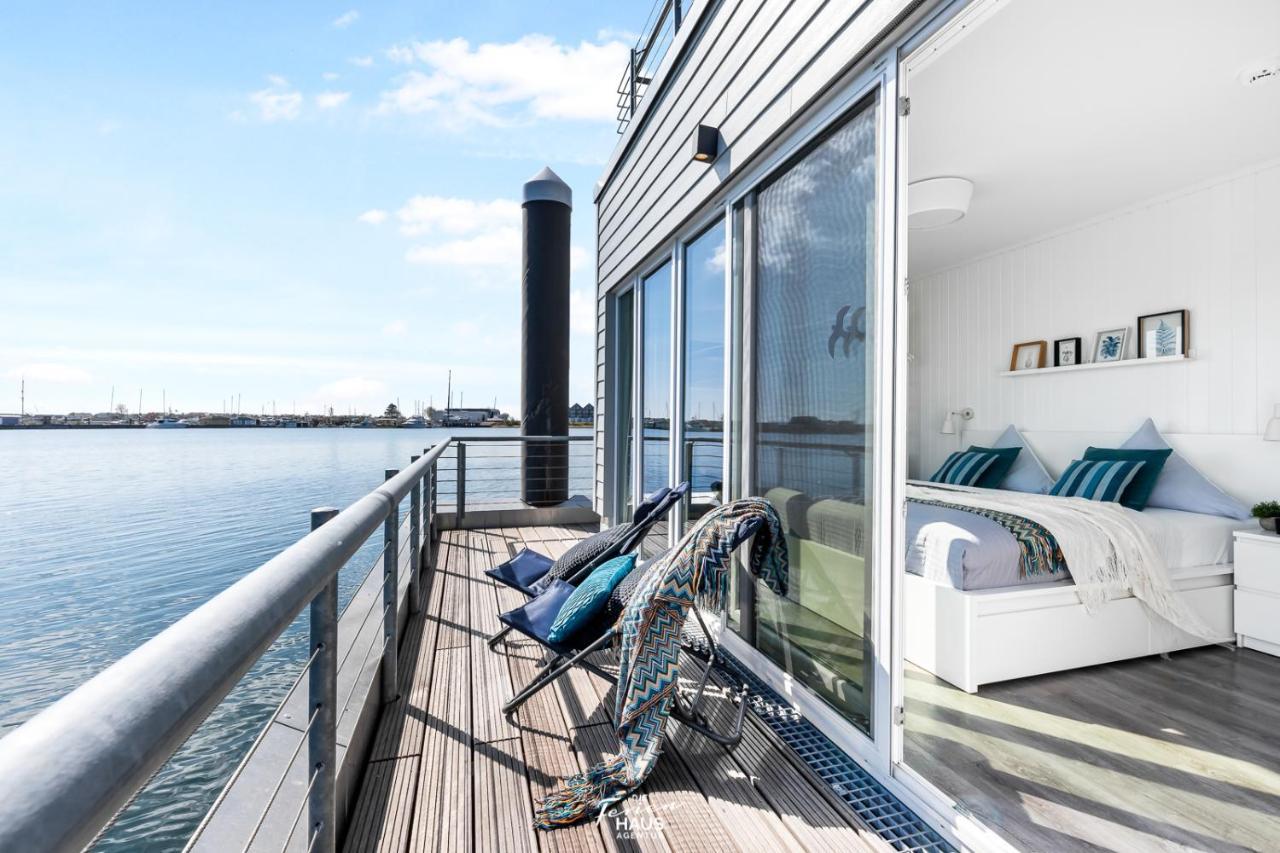 Вилла Schwimmendes Haus Aloha Ольпениц Экстерьер фото